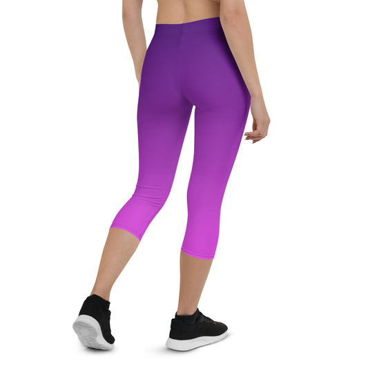 Neon Orchid Women's Capri Leggings - FLAKOUT