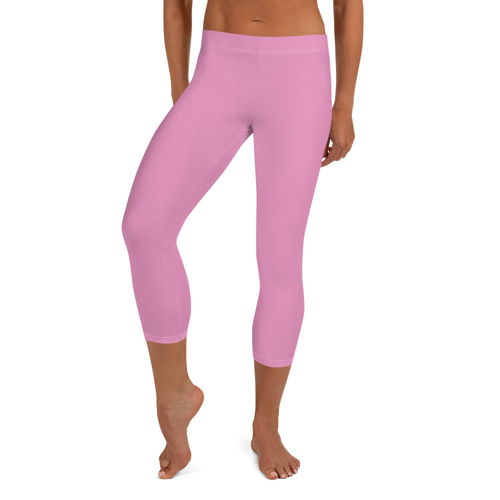 Rose Blossom Women's Capri Leggings - FLAKOUT