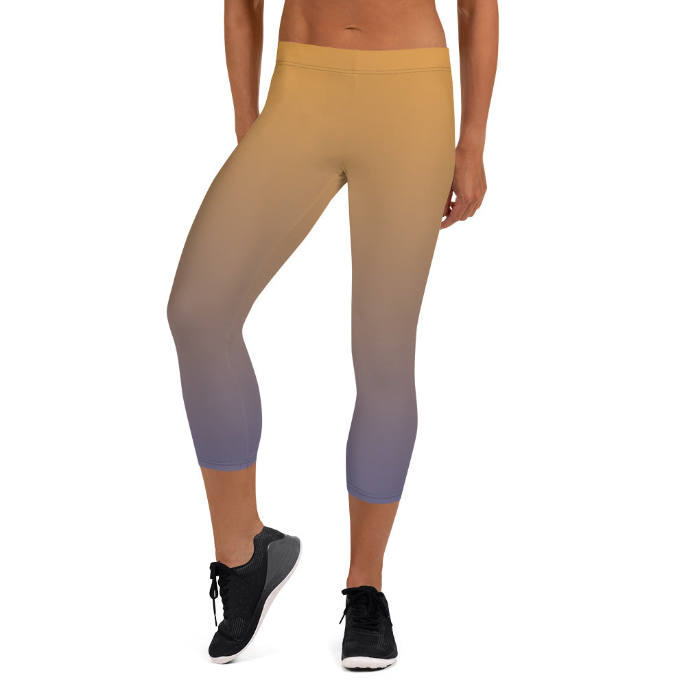 Dusk Blaze Women's Capri Leggings - FLAKOUT