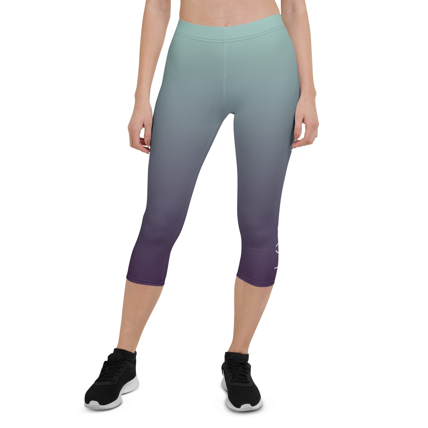 Aqua Nocturne Women's Capri Leggings - FLAKOUT