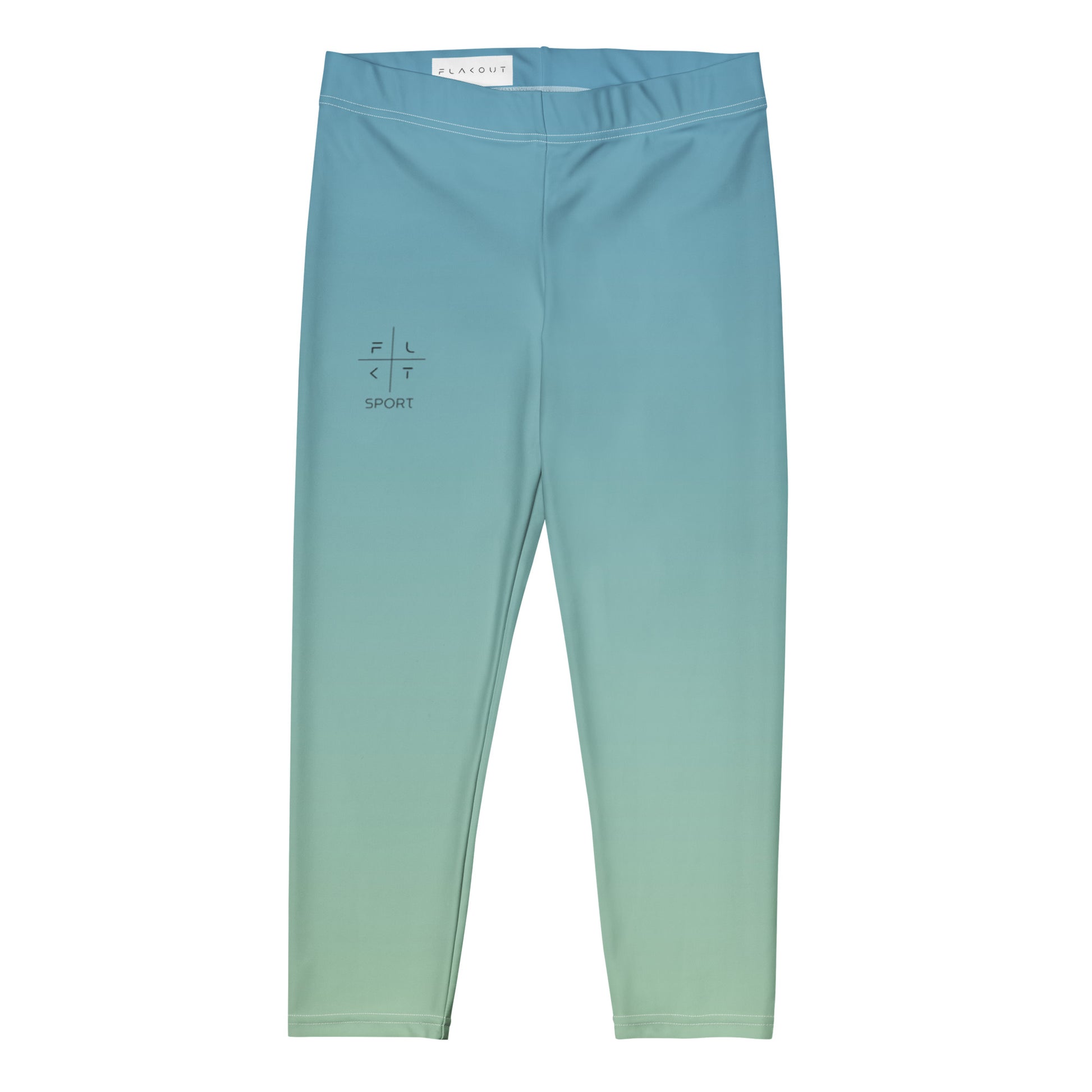 Cloudy Sky FLAKOUT Sport Women's Capri Leggings - FLAKOUT