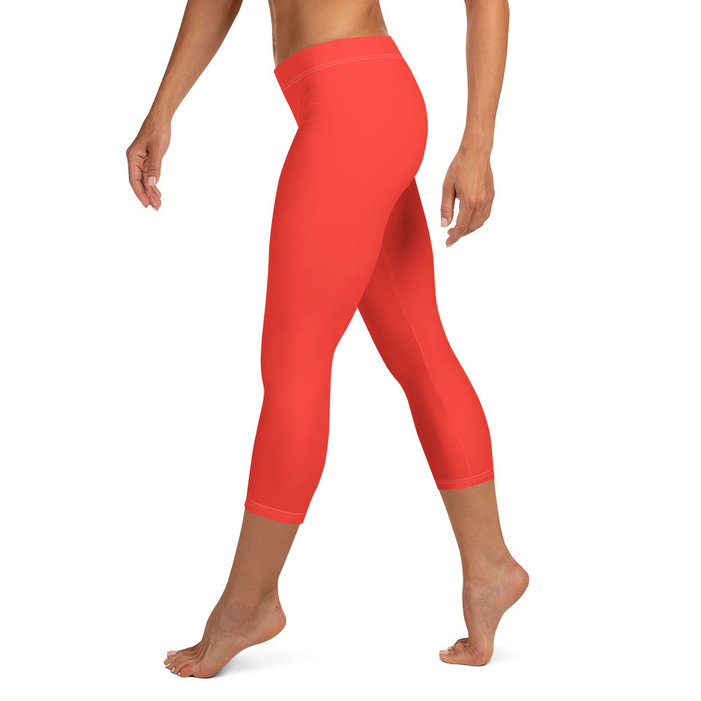 Cherry Charm FLAKOUT Sport Women's Capri Leggings - FLAKOUT