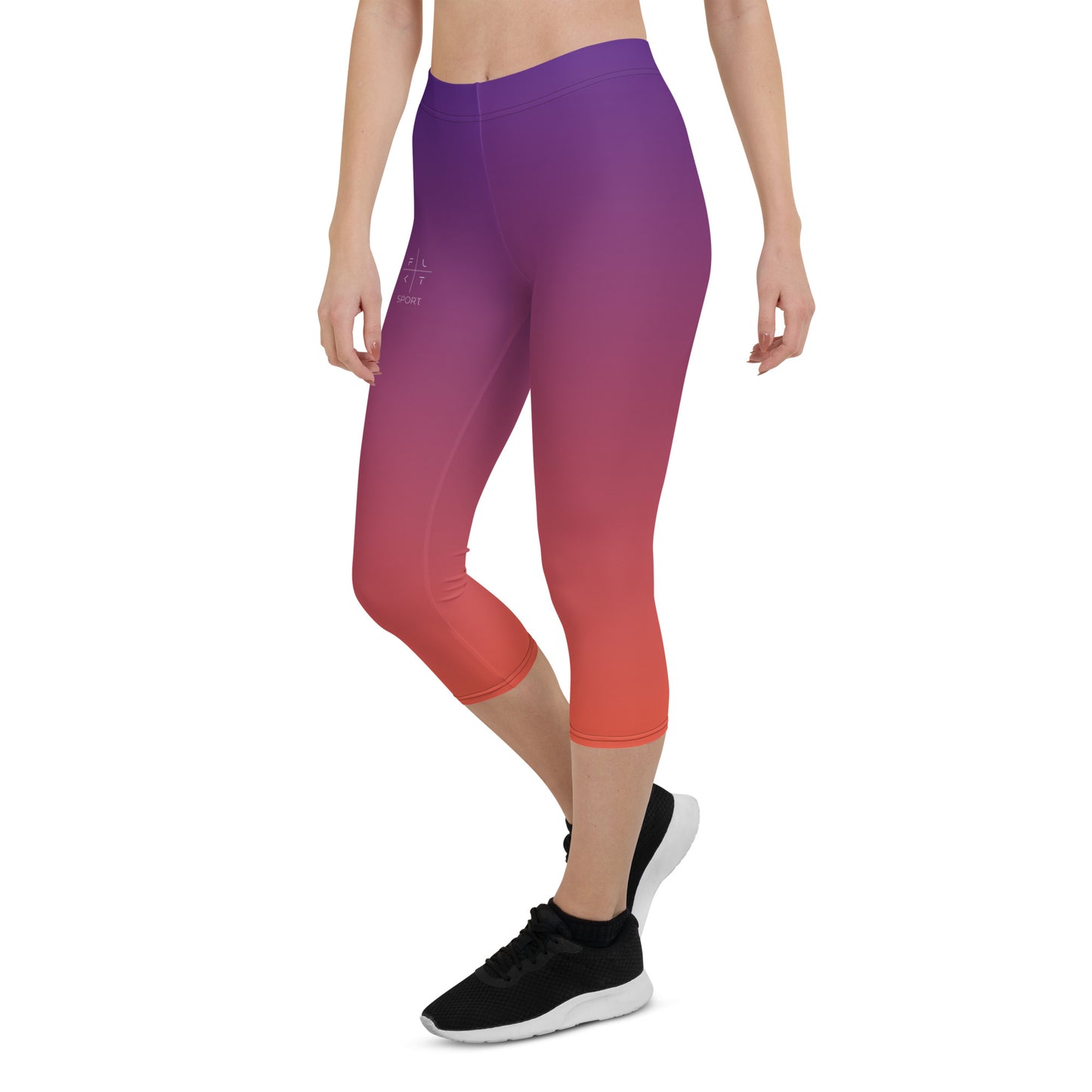 Peach Delight FLAKOUT Sport Women's Capri Leggings - FLAKOUT