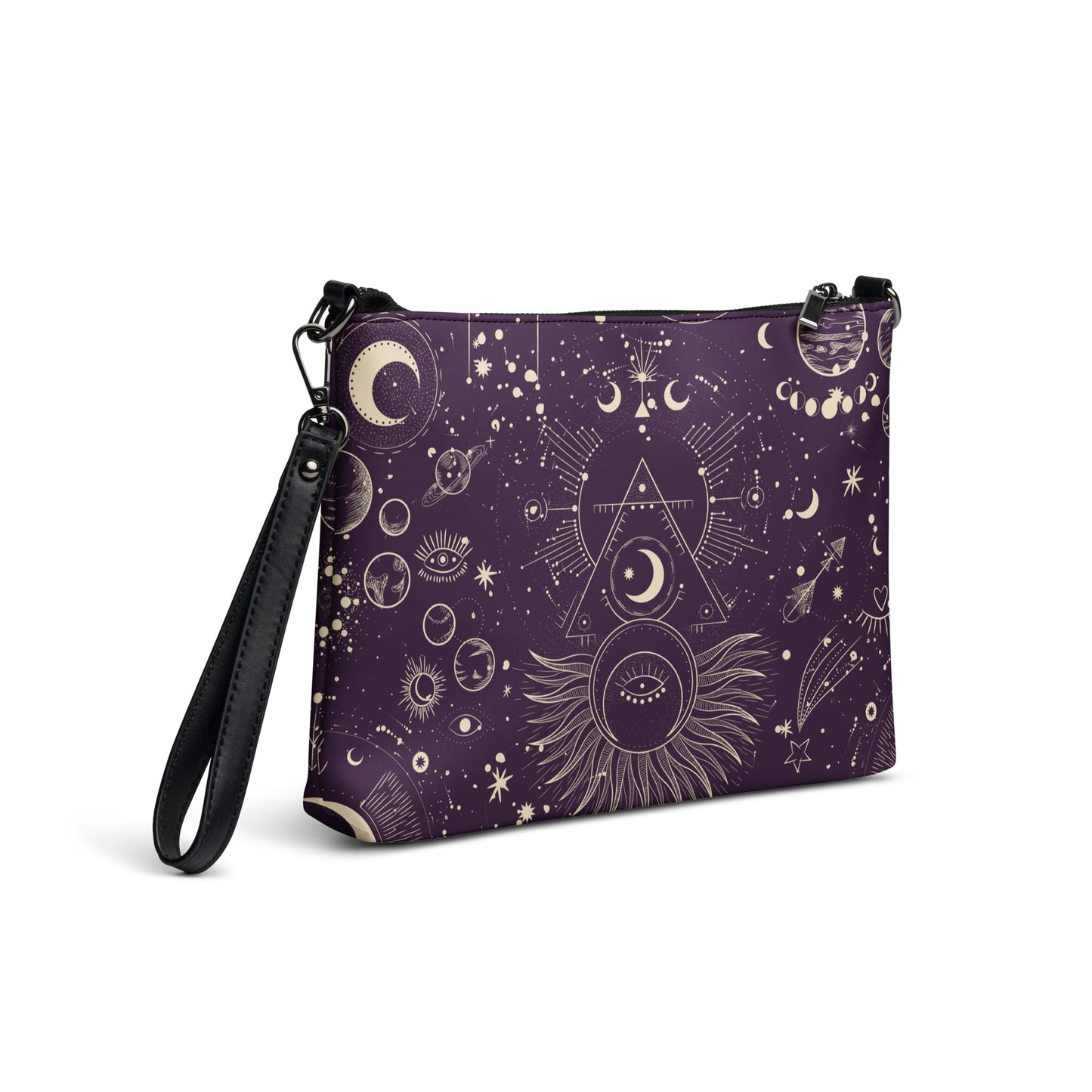 Cosmic Constellations Leather Crossbody Bag - FLAKOUT