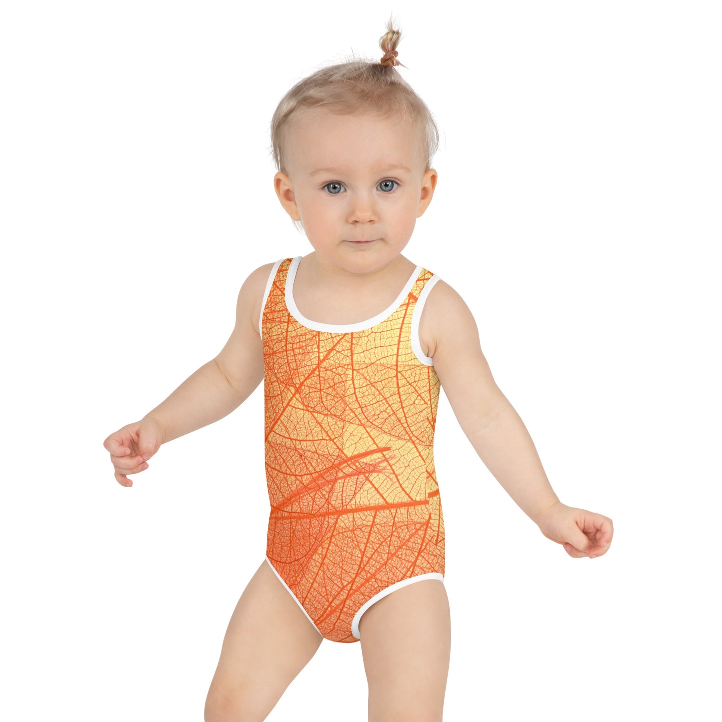 Vermilion Wisps Girl's Swimsuit - FLAKOUT