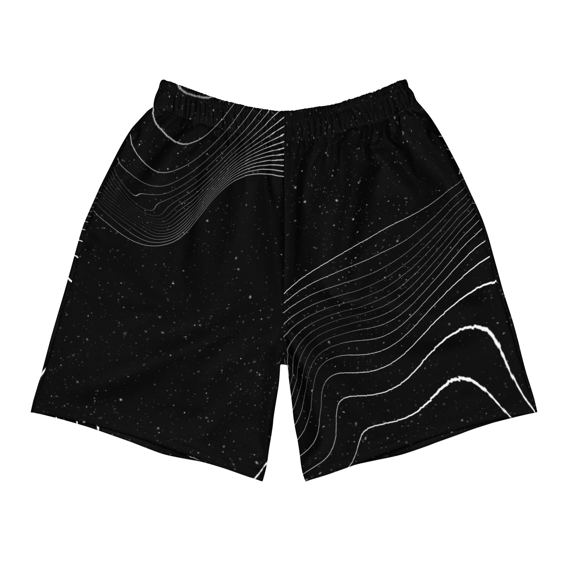 Noir Stripes Men's Swim - Athletic Shorts - FLAKOUT