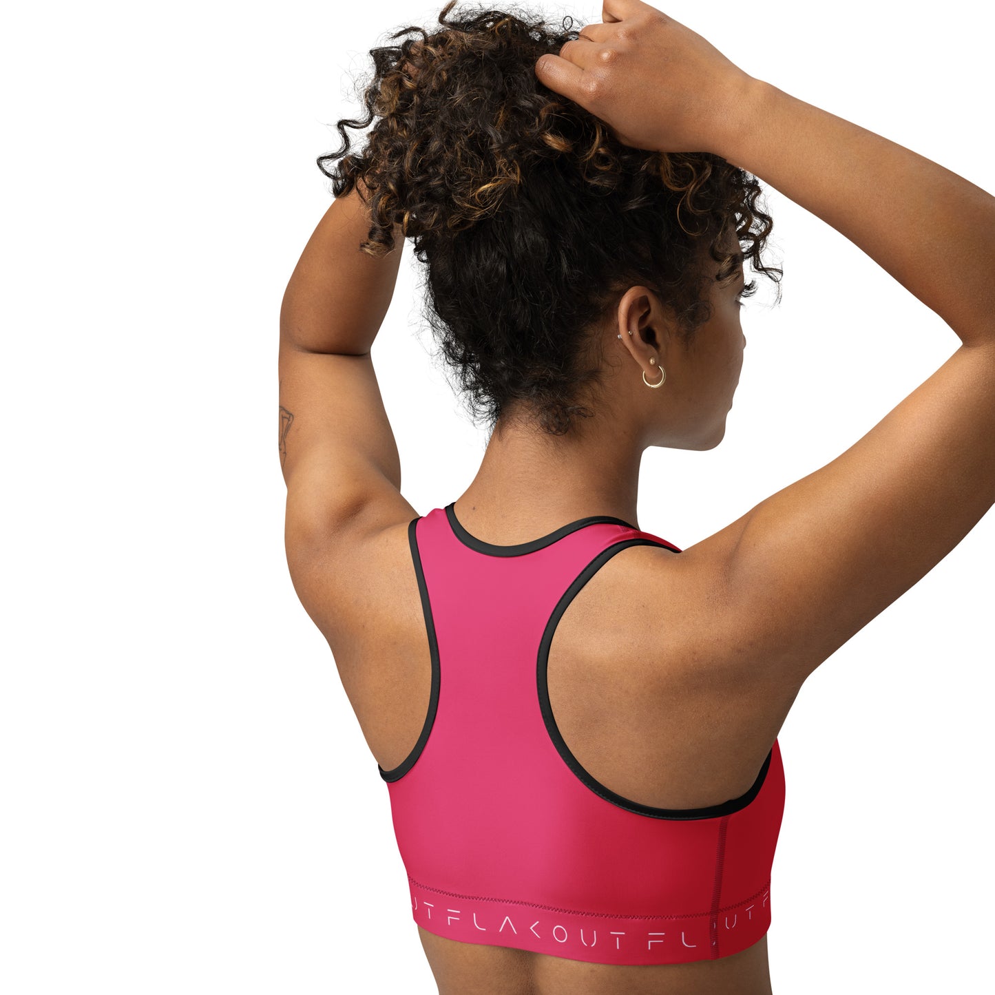 Pink Delight Women's Sports Performance Bra - FLAKOUT