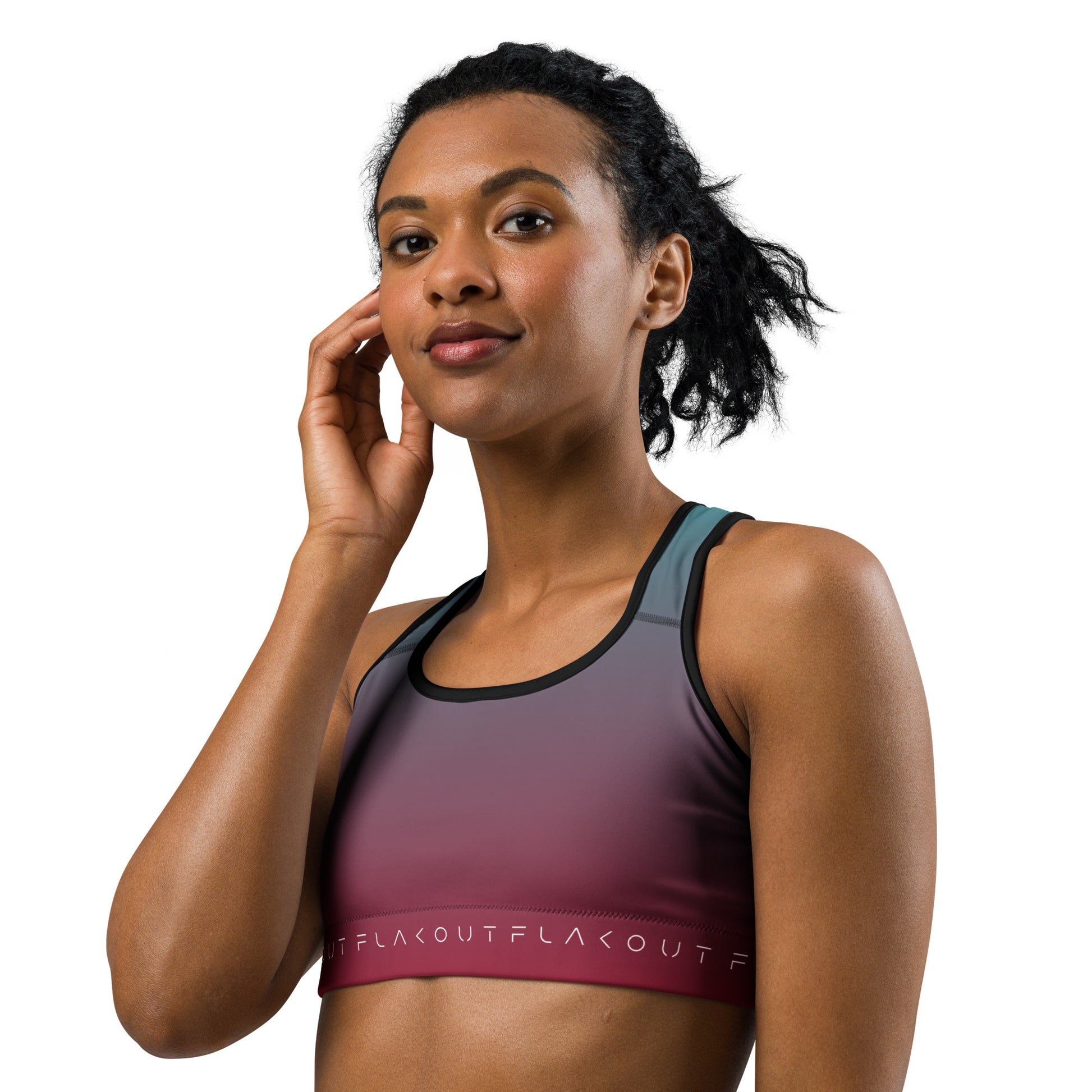 Electric Collision Women's Sports Performance Bra - FLAKOUT