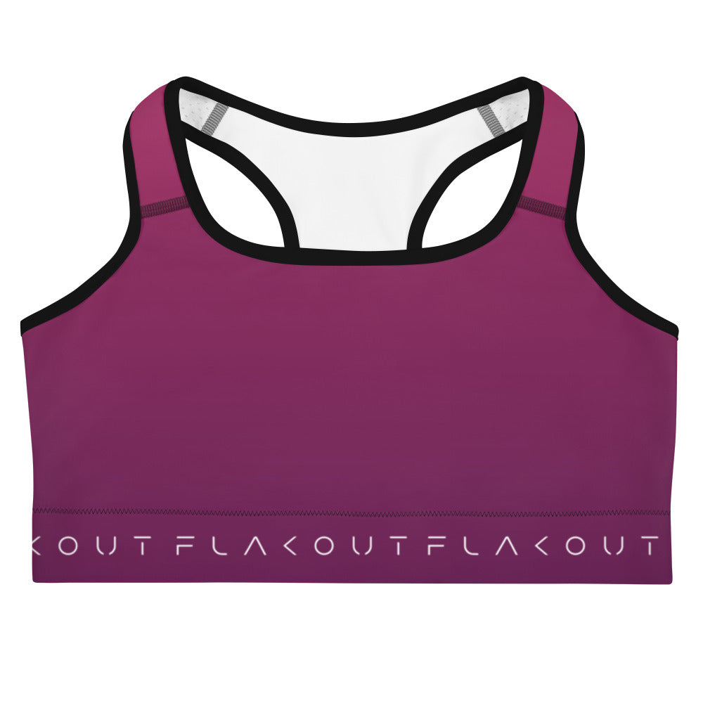 Deep Purple Women's Sports Performance Bra - FLAKOUT