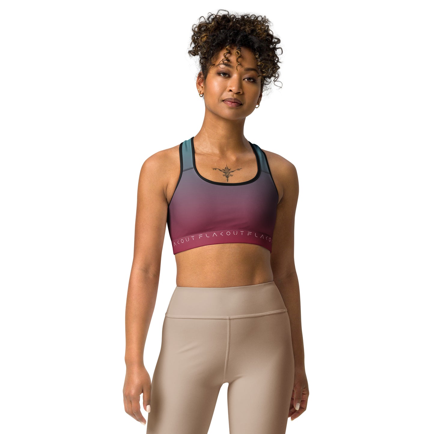 Electric Collision Women's Sports Performance Bra - FLAKOUT