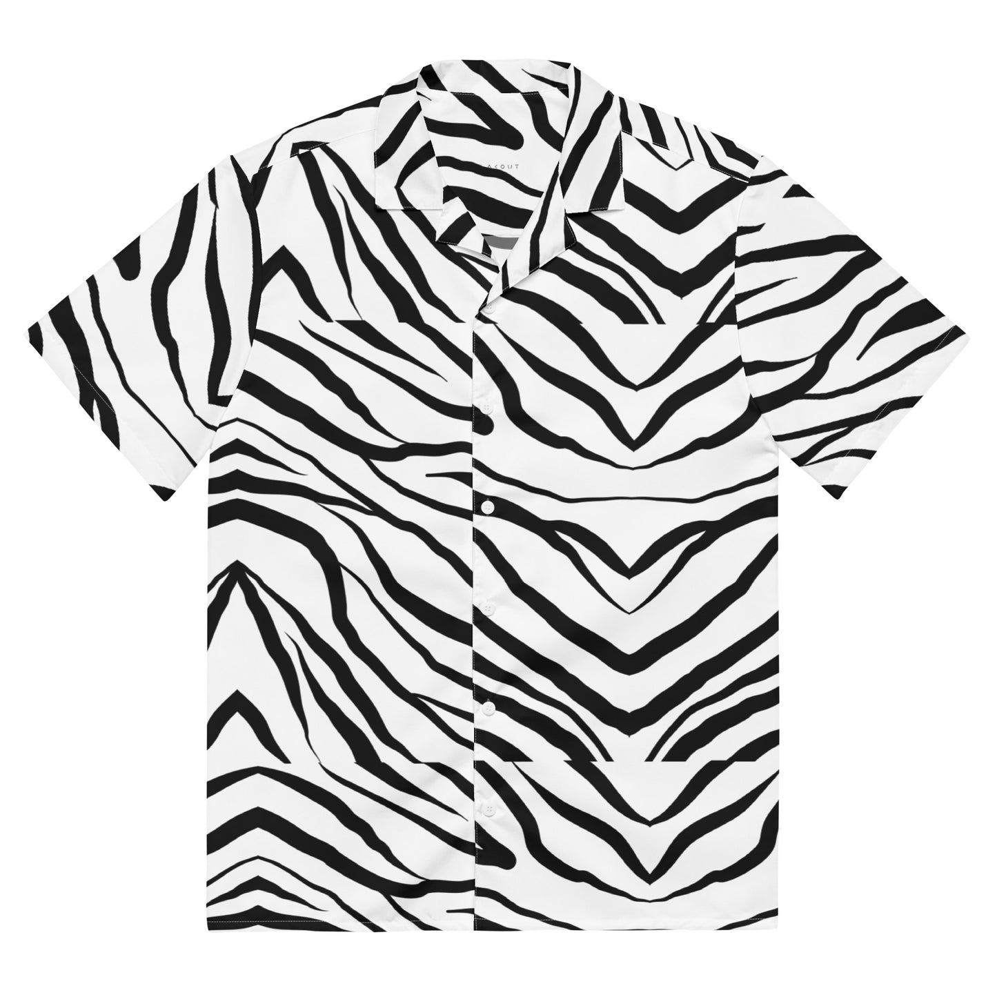 Striped Zebra Vibrance Button Shirt - FLAKOUT