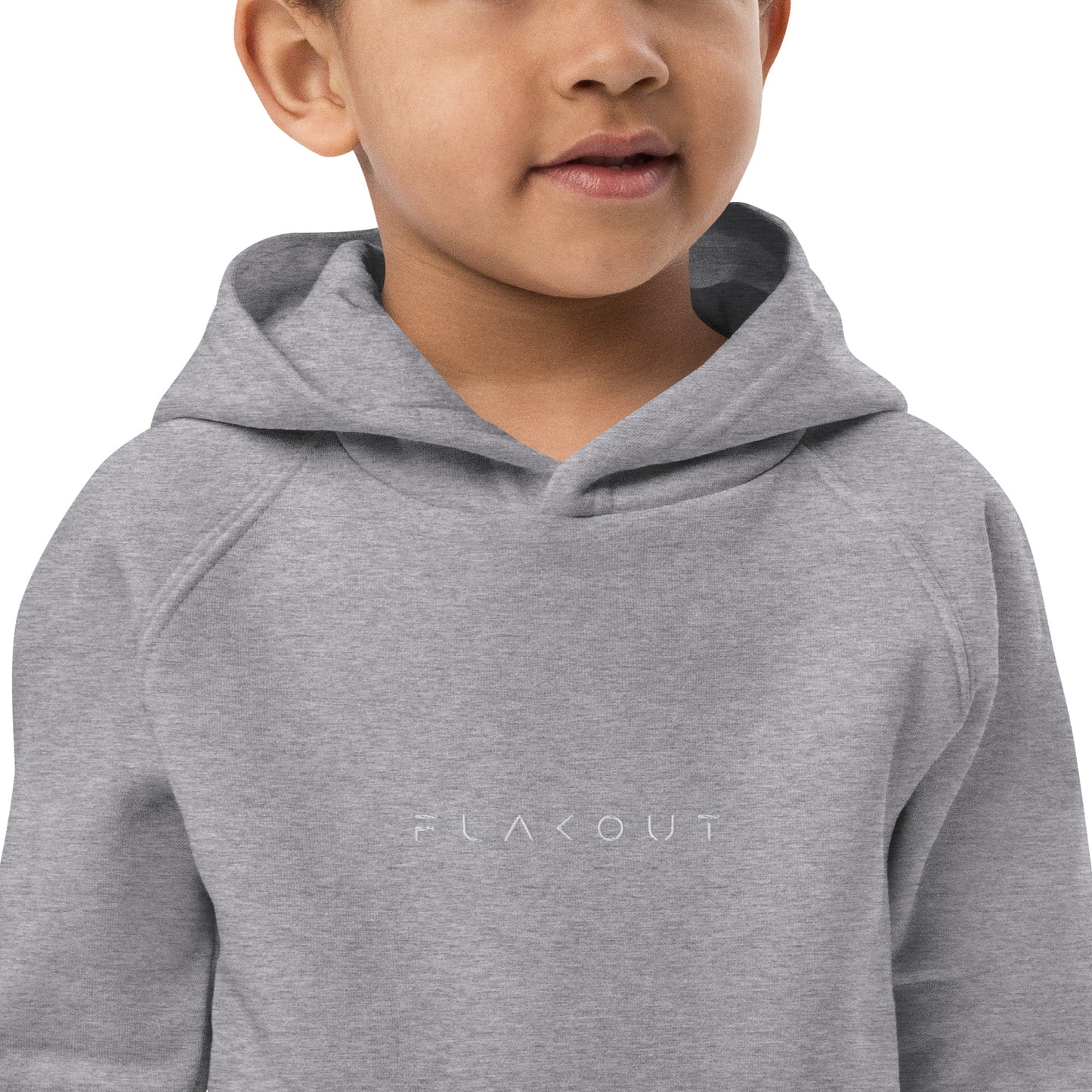 FLAKOUT Logo Embroidered Kid's Recycled Hoodie - FLAKOUT