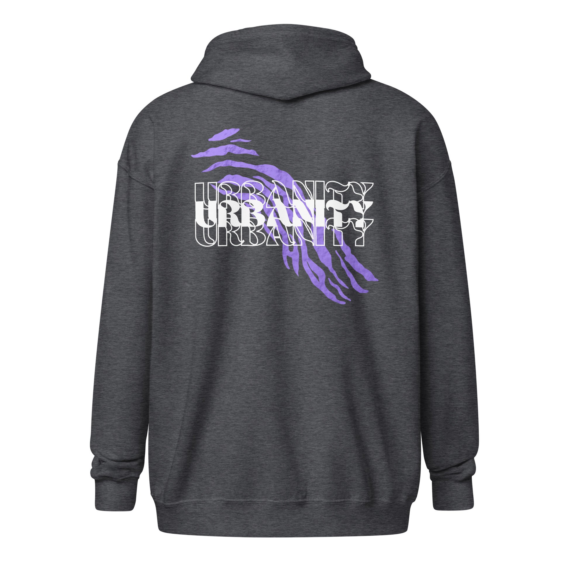 Streetwise Urbanity Heavy Harmony Fusion Zip Hoodie - Dark Heather - FLAKOUT