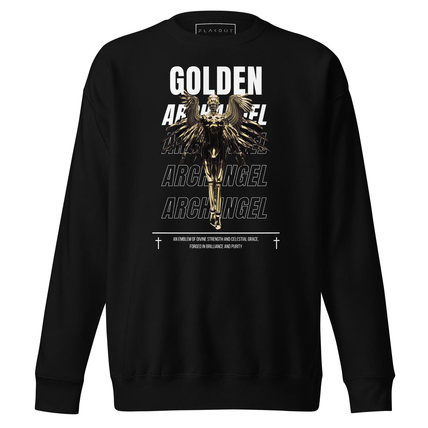 Golden Archangel Unisex Fleece Sweatshirt - FLAKOUT