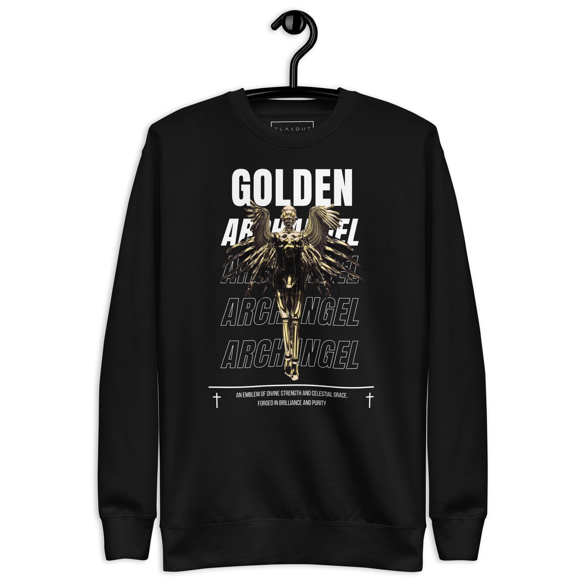 Golden Archangel Unisex Fleece Sweatshirt - FLAKOUT