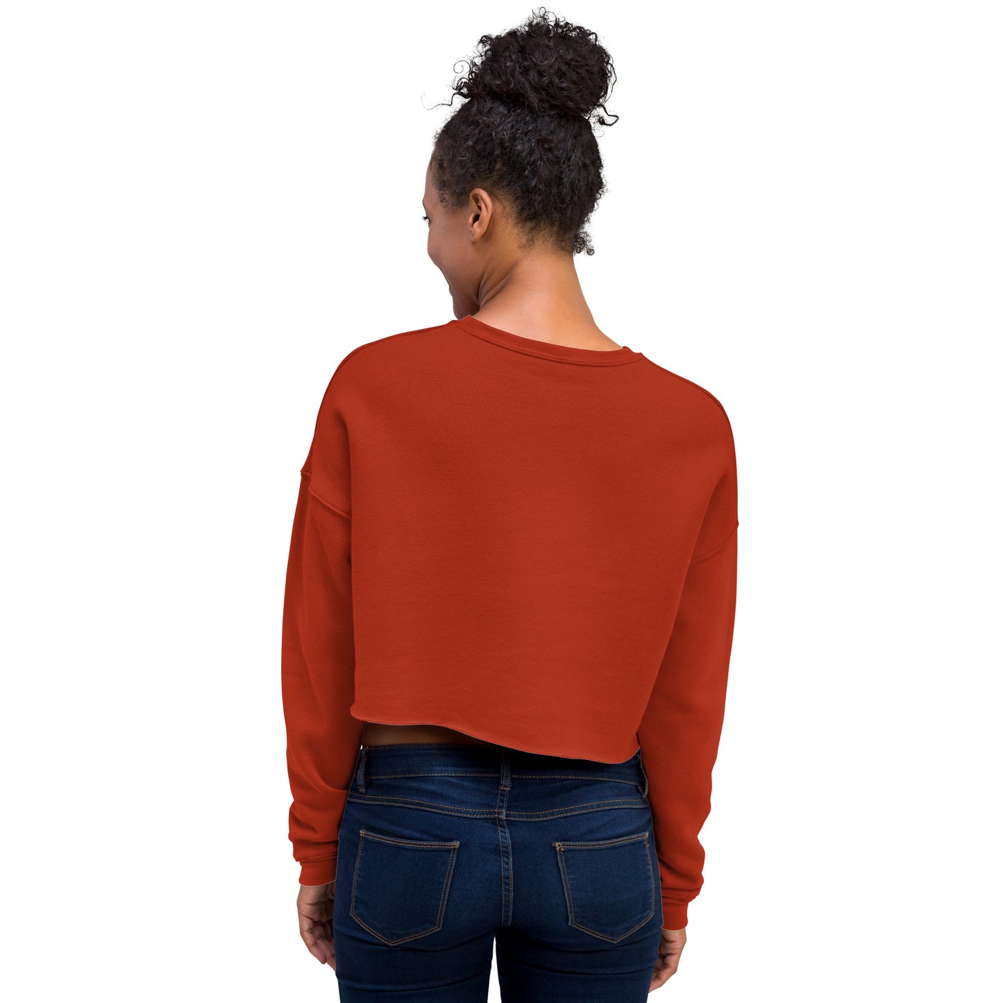 Gorgeous Opullent Allure Women's Crop Sweatshirt - Brick - FLAKOUT