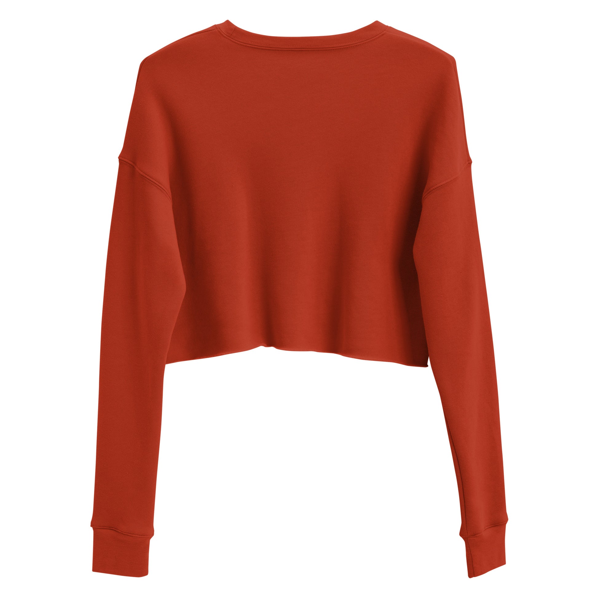 Astronaut Women's Crop Sweatshirt - Brick - FLAKOUT