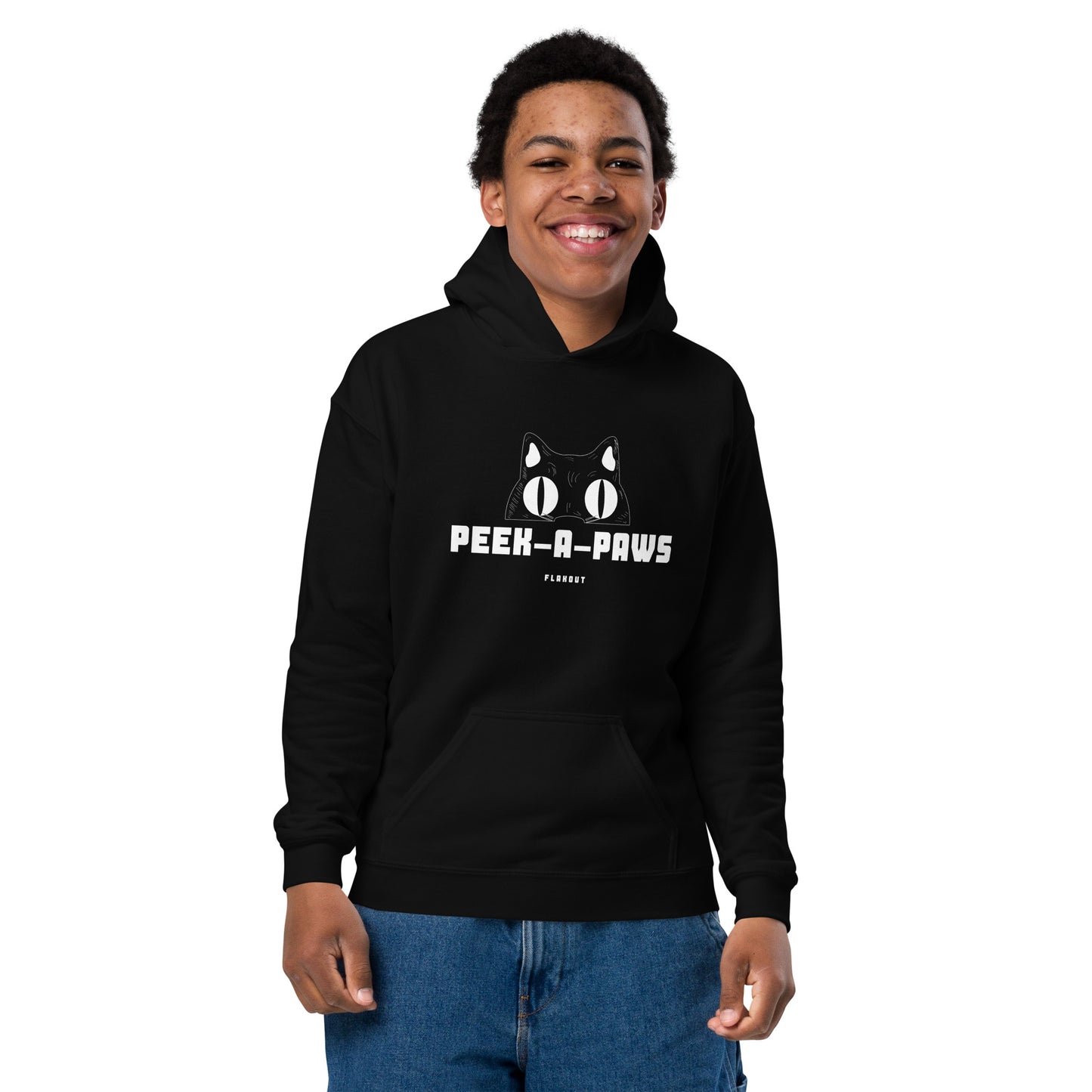 Peek A Paws Kid's Snug Blend Hoodie - FLAKOUT