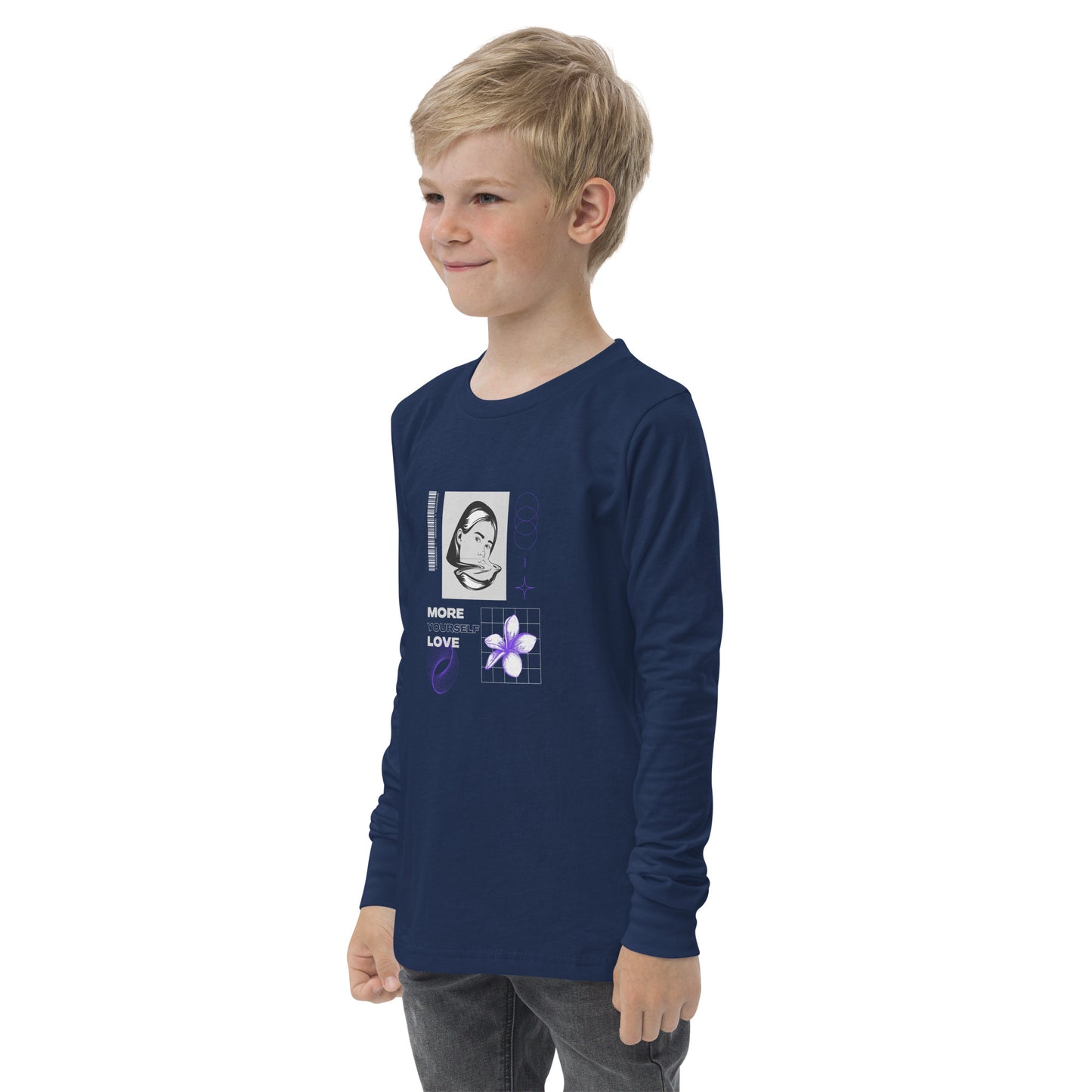 Nurture Yourself Love Yourself More Kid's Long Sleeve Shirt - FLAKOUT