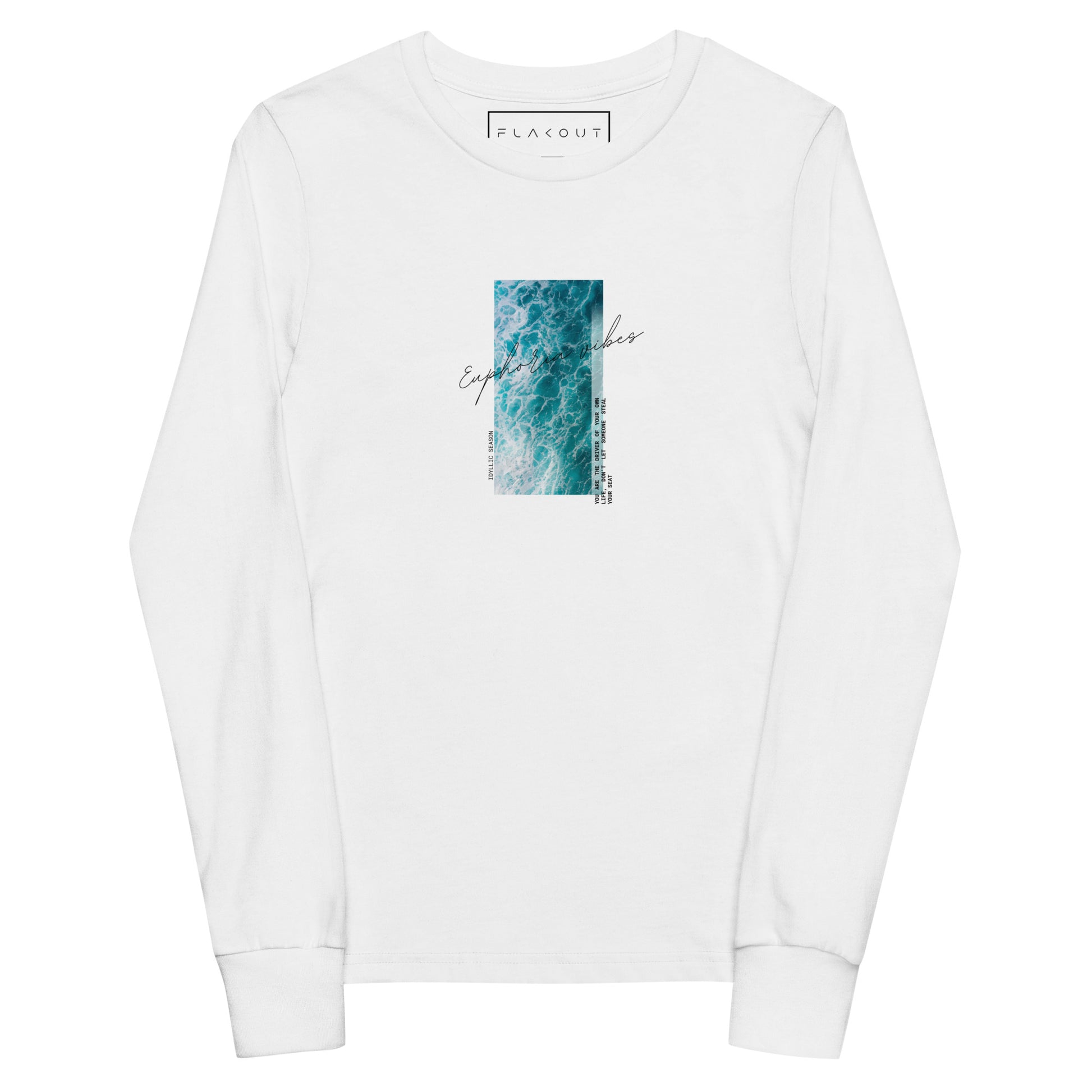 Kid's Long Sleeve Shirt Euphoria Vibes - FLAKOUT