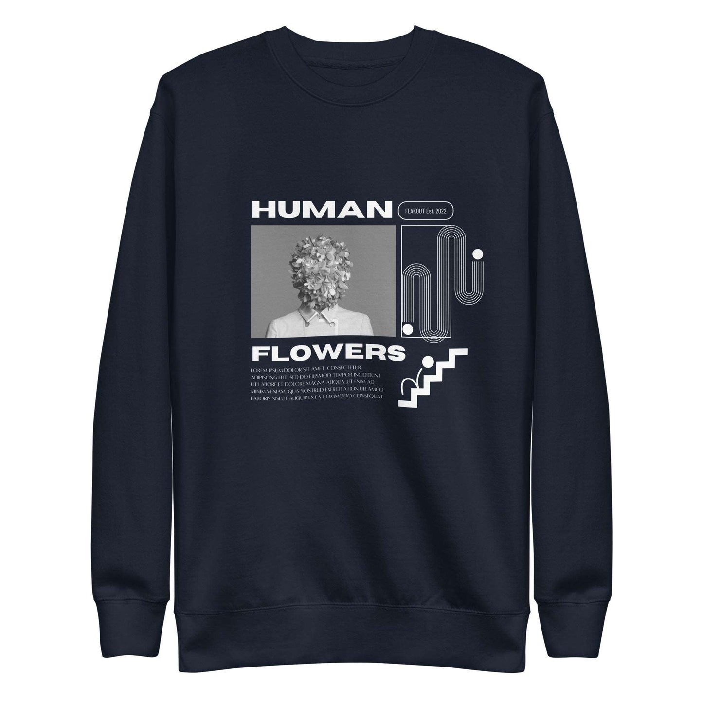 Human Flowers Floral Blooming Sweatshirt - FLAKOUT