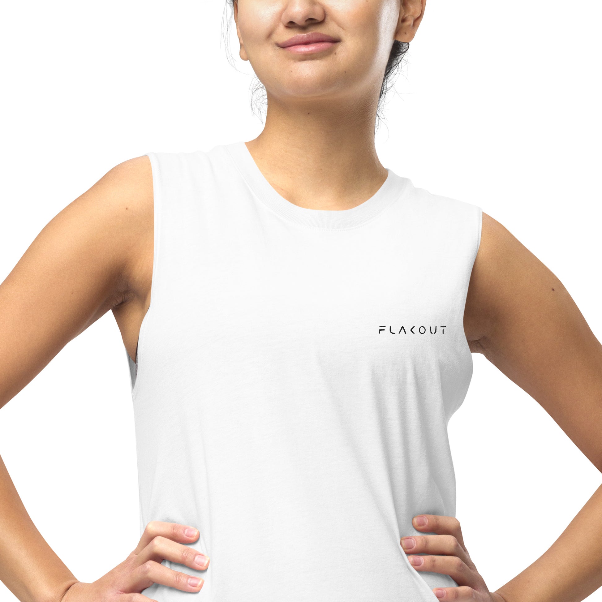 Muscle Shirt Embroidered Logo - FLAKOUT