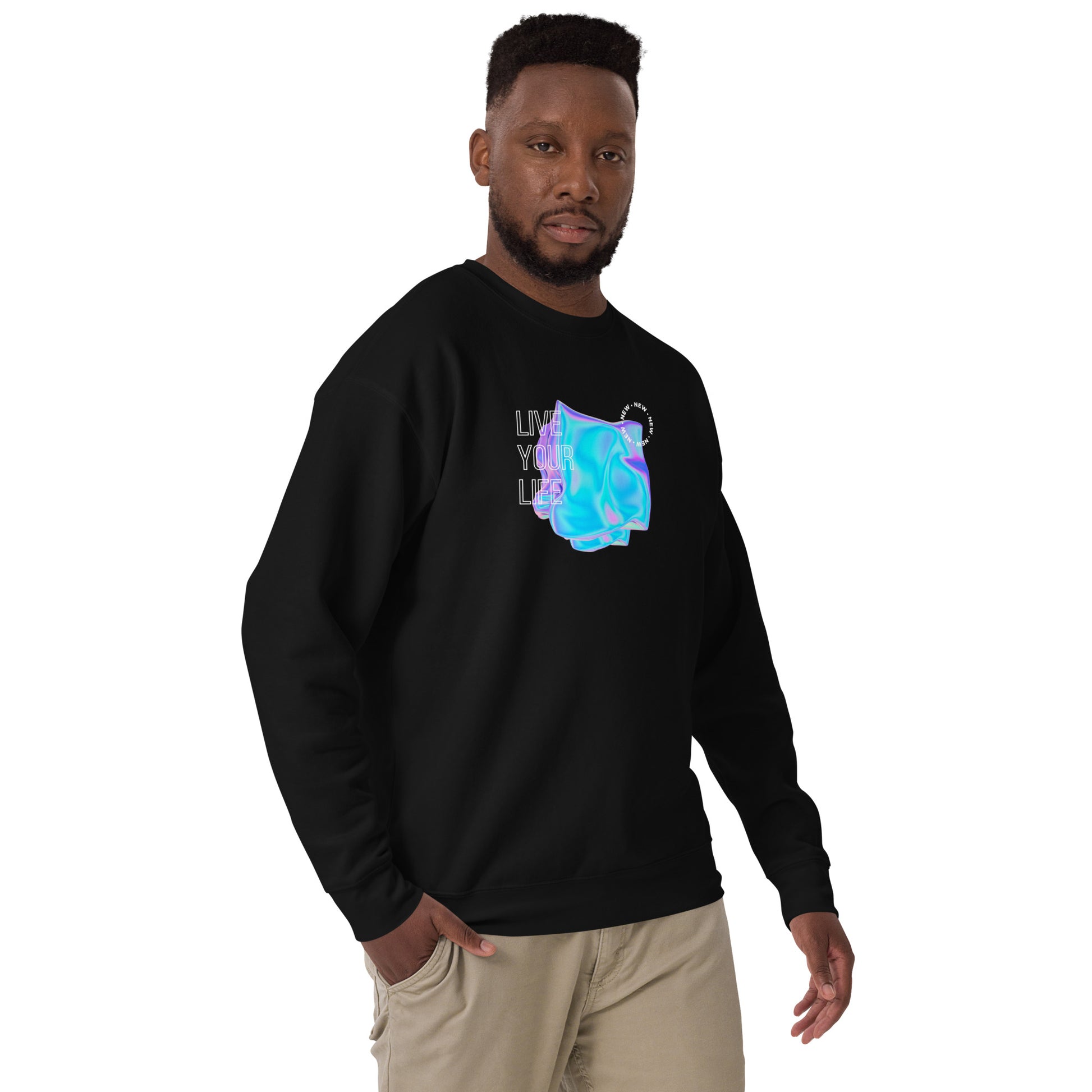 Vivid Existence Live Your Life Sweatshirt - FLAKOUT