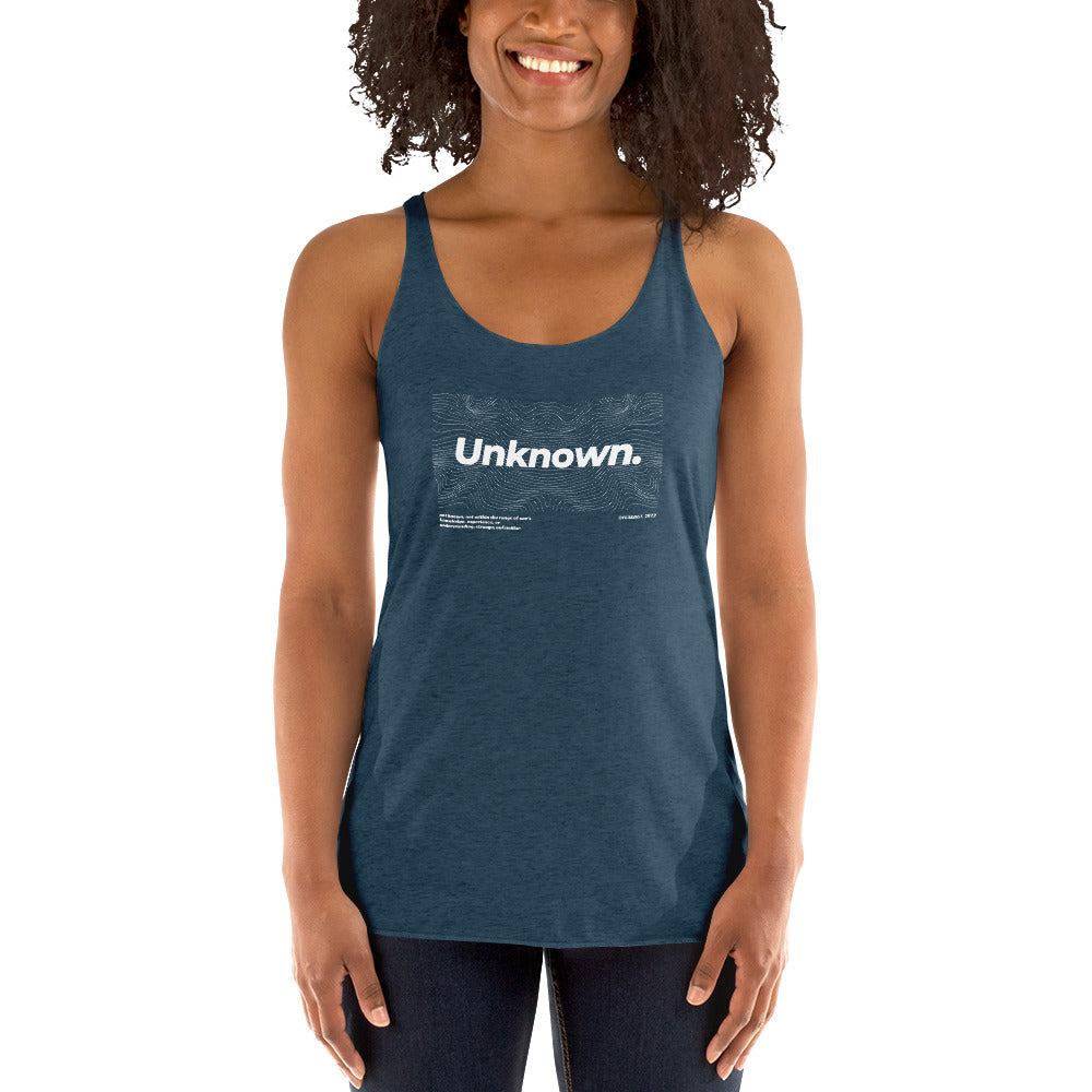 Veil Of The Unknown. Women's Racerback Tank - FLAKOUT