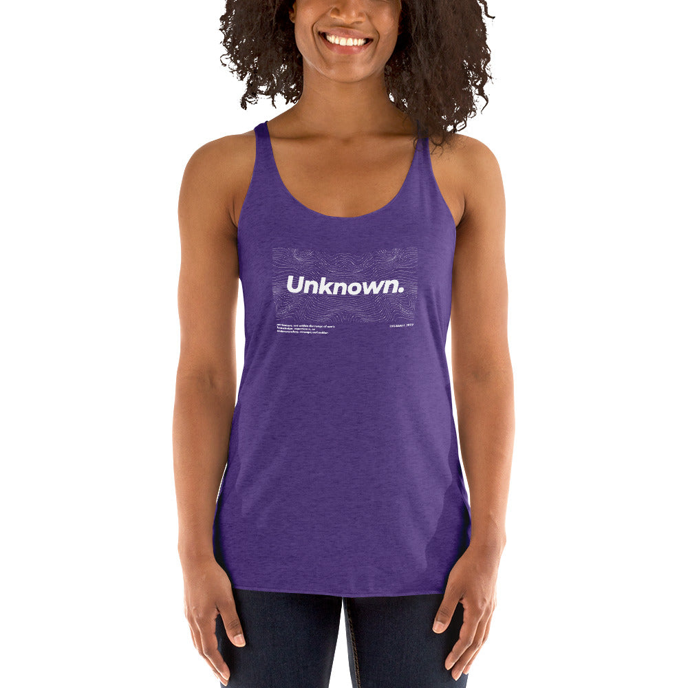 Veil Of The Unknown. Women's Racerback Tank - FLAKOUT